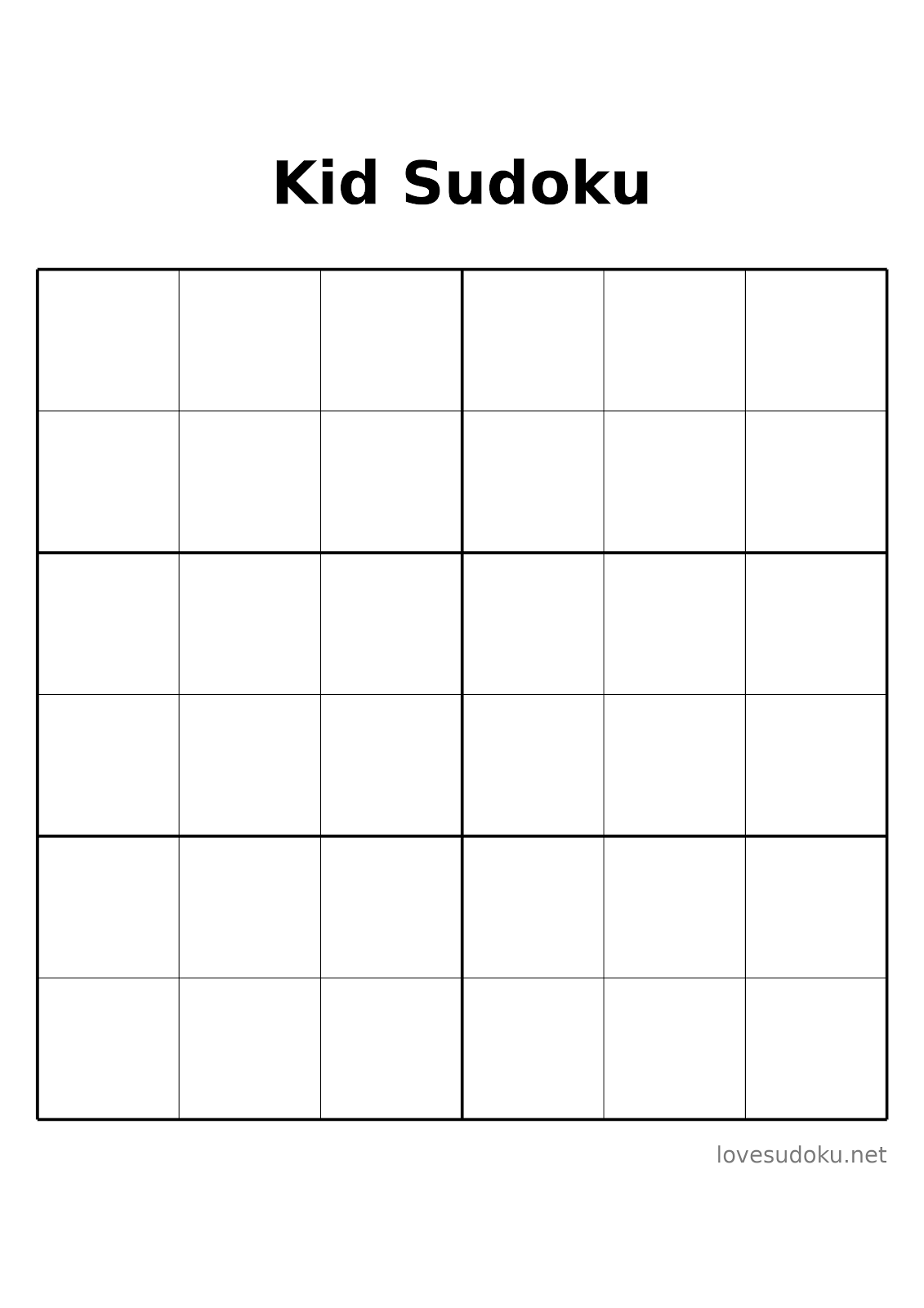 easy 6x6 sudoku